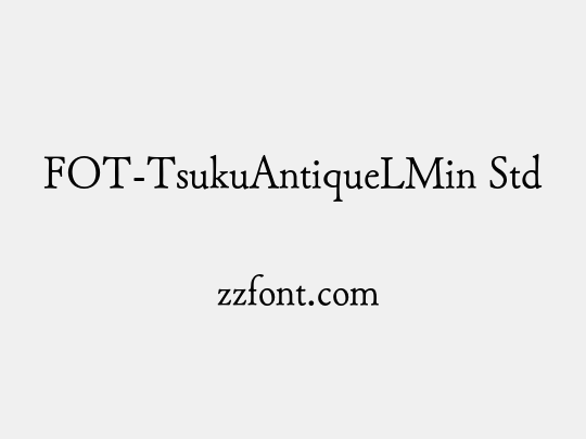 FOT-TsukuAntiqueLMin Std