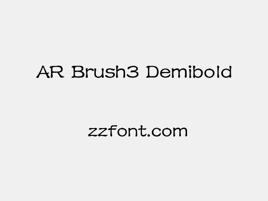 AR Brush3 Demibold