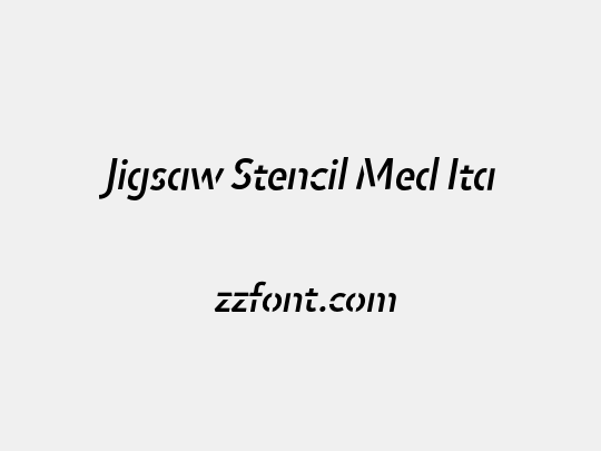 Jigsaw Stencil Med Ita