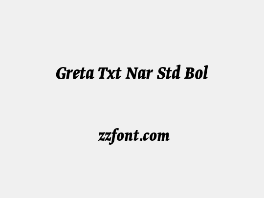 Greta Txt Nar Std Bol