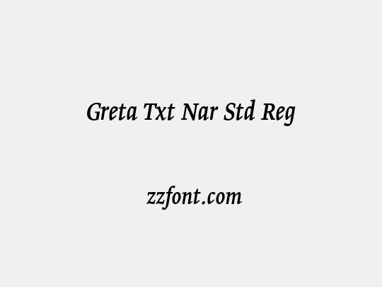 Greta Txt Nar Std Reg