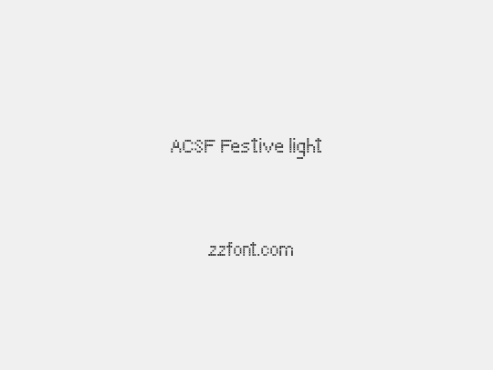 ACSF Festive light