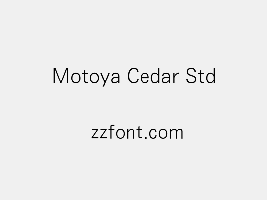 Motoya Cedar Std