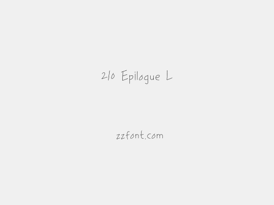 210 Epilogue L