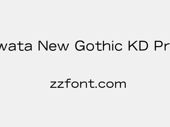 Iwata New Gothic KD Pro