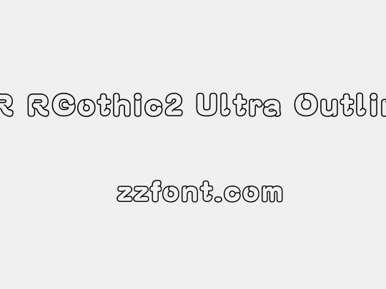 AR RGothic2 Ultra Outline