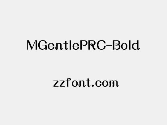 MGentlePRC-Bold