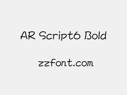 AR Script6 Bold