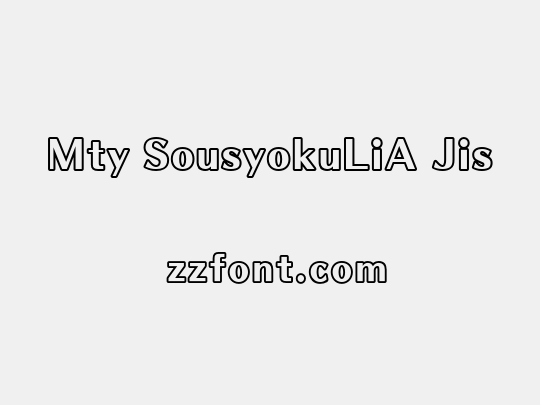 Mty SousyokuLiA Jis