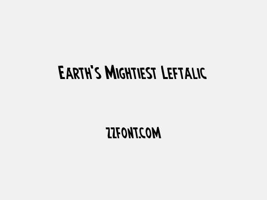 Earth's Mightiest Leftalic