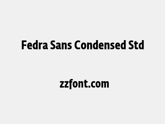 Fedra Sans Condensed Std