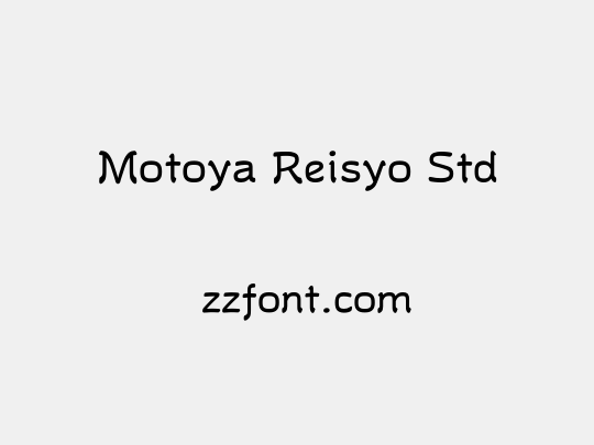 Motoya Reisyo Std