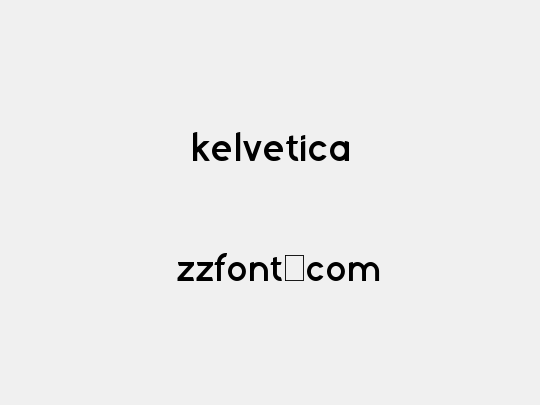 Kelvetica