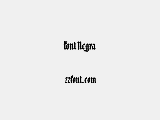 Font Negra