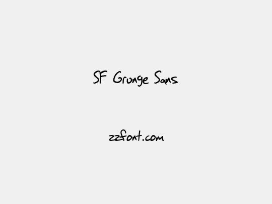 SF Grunge Sans