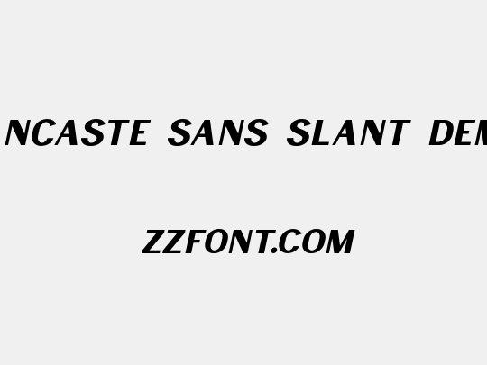 Lancaste Sans Slant Demo