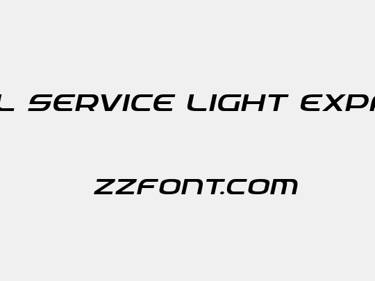 Federal Service Light Expanded Italic