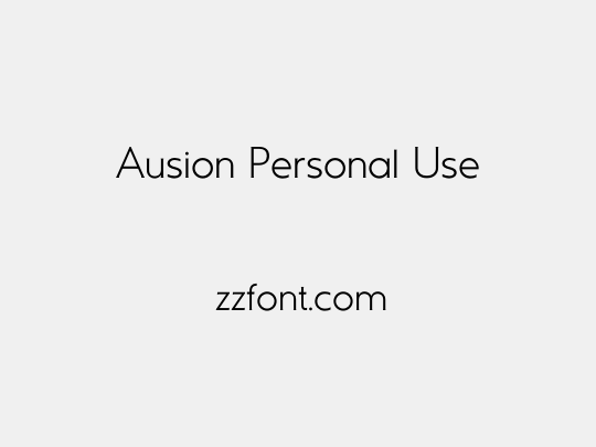 Ausion Personal Use