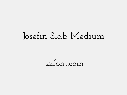 Josefin Slab Medium