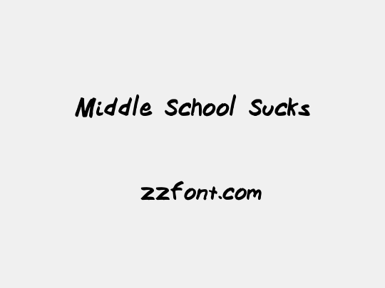 Middle School Sucks