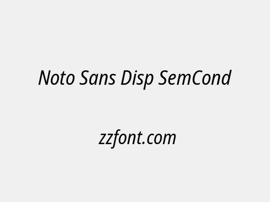 Noto Sans Disp SemCond