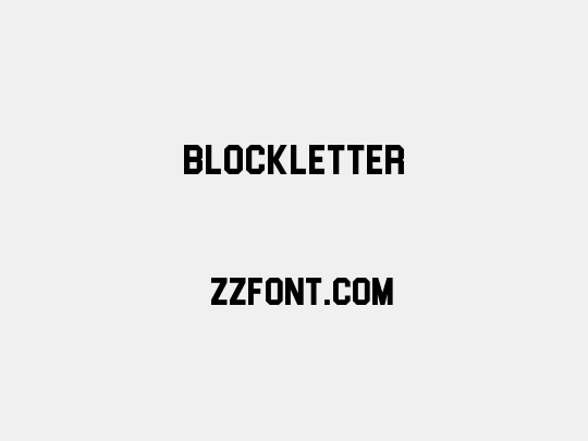 Blockletter