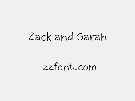 Zack and Sarah