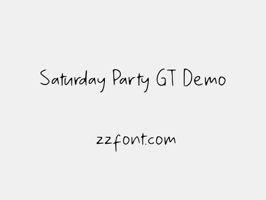 Saturday Party GT Demo