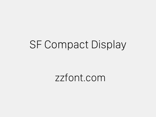 SF Compact Display