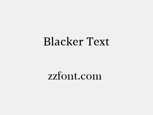 Blacker Text