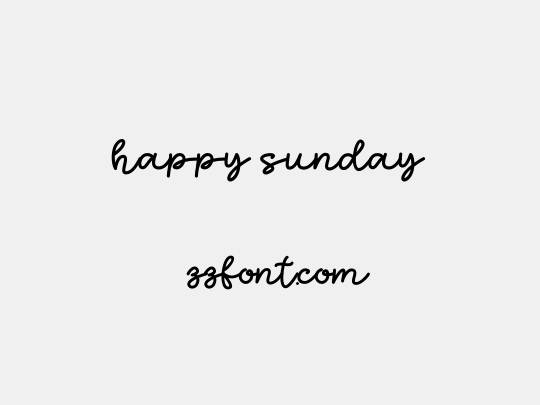 happy sunday