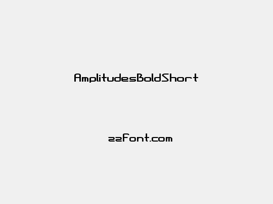 AmplitudesBoldShort