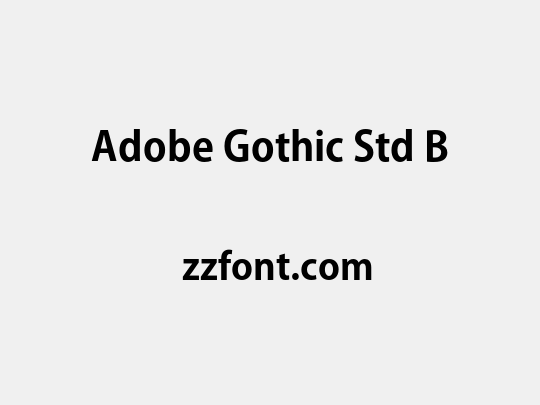 Adobe Gothic Std B