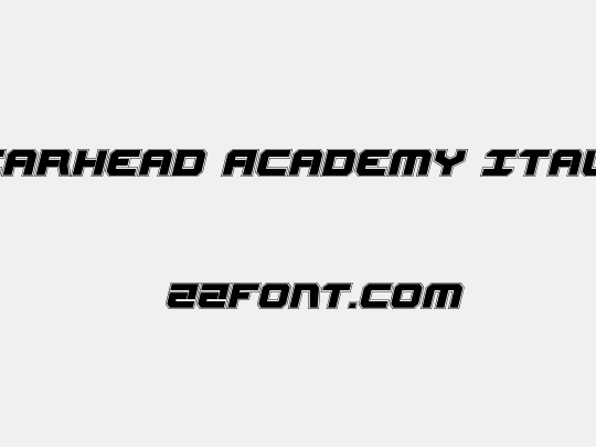 Gearhead Academy Italic