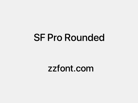 SF Pro Rounded