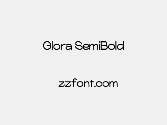 Glora SemiBold