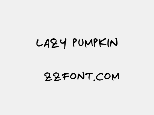 Lazy Pumpkin