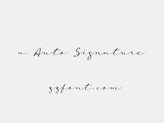 a Auto Signature