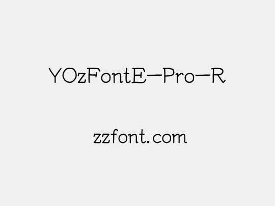 YOzFontE-Pro-R