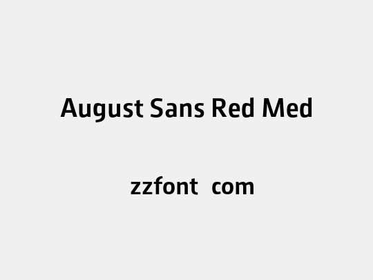 August Sans Red Med