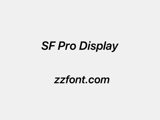 SF Pro Display