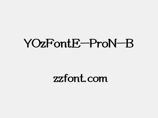 YOzFontE-ProN-B