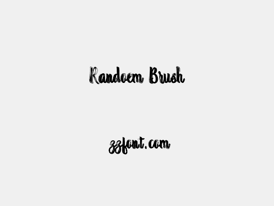 Randoem Brush