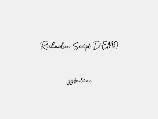 Richardson Script DEMO