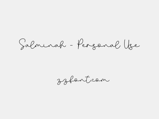 Salminah - Personal Use