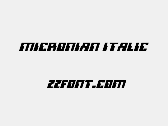 Micronian Italic