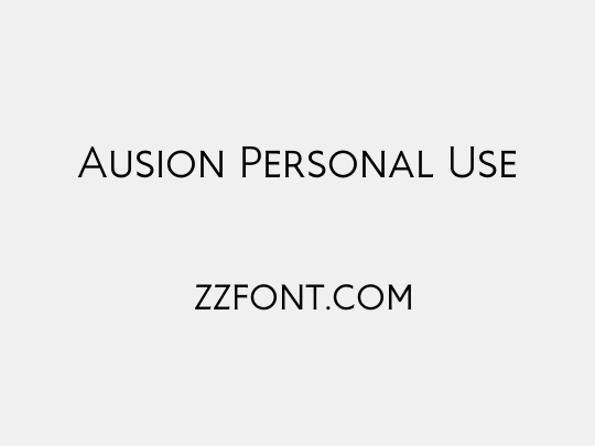 Ausion Personal Use