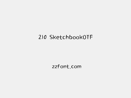 210 SketchbookOTF