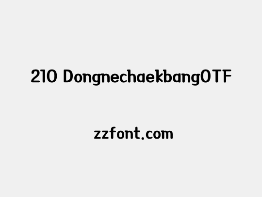 210 DongnechaekbangOTF