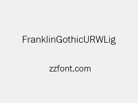 FranklinGothicURWLig